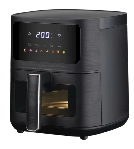 4.2L Classic Square Oil-Free Multifunctional Smart Digital Display Electric Air Fryer Oven with Visible Window for Household Use