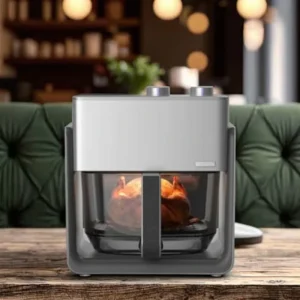 4.2L Glass Digital Control Air Fryer Oven with No Oil Cooking Energy Saving Easy Cleaning Features