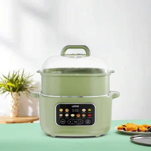 4.5L Capacity 500W Energy Efficient Multi Function Sous Vide Smart Electric Ceramic Programmable Slow Cooker