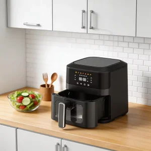 4.5L Digital Air Fryer Visible Window 8 Preset Programs Multi function Oil Free Fryer Custom Logo