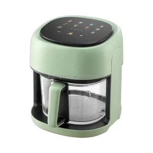4.5L Glass Air Deep Fryer Without Oil Visible Glass Pot Air Flyer for Home Appliances