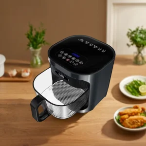 4.5L Multifunction Electric Smart Oven with Touch Screen Digital Air Fryer Oven Square Glass Material