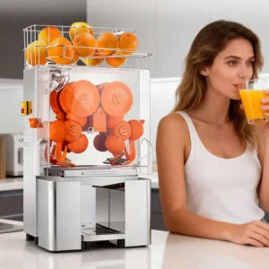 40 80mm Fully Auto Feeding Basket Lemon Citrus Cold Press Juice Squeezer Orange Juicer Vending Machine