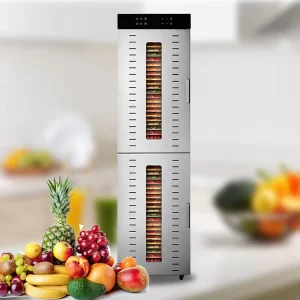 40 Trays Industrial Fruit Dehydrator Vegetable Fruit Dehydrator Machine Commercial Fruit Meat Dryer Dehydrator