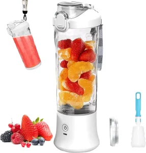 4000mAh USB Rechargeable Portable Blender Juicer Bottle 600ml Capacity Sport Juicer for Protein Shakes Smoothies Fresh Juice