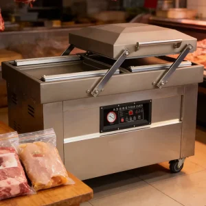 400P Electric Catering Kitchen Vacuum Sealer Commercial Food Sealing Machine Dry & Wet Use Case Packaging