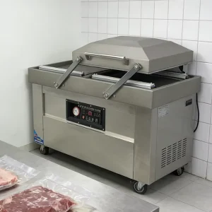 400P Electric Easy Clean Dual Chamber Vacuum Sealer Commercial High Efficiency Simple Operation Food Chemical Vacuum Packing