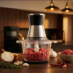 400W Electric Meat Grinder Food Chopper 3L 304 Stainless Steel Bowl 4 Blades 2-Speed Vegetable Mincer Chopper CE RoHS OEM