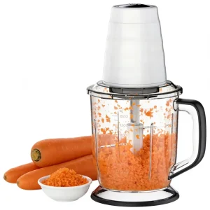 400W Electric Multi Function Household Meat Processor 1.5L Plastic Cup ON OFF Switch Adjustable Slicers Grinders