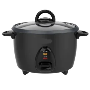 400W Multifunction Electric Drum Rice Cooker Non-Stick Inner Pot Glass Lid EU Plug Steamer Measuring Cup 2.1-3.0L Capacity