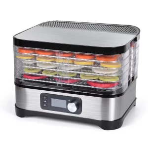 400W Timer Temperature Control Kitchen Electric Dehydrator Machine Multifunction Home Use Fruit Food Vegetable Dryer Household