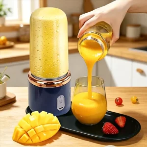 400ml Portable USB Blender Electric Travel Juicer Cup for Smoothies Maker Stainless Steel Kitchen Mini Mixer Tool