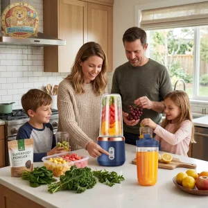 400ml USB Rechargeable Electronic Multifunction Mini Portable Plastic Blender with Eco-Friendly Design for Fresh Juice Juicer