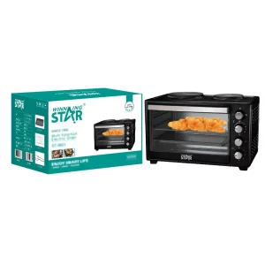 40L Black Large Standing Electric Baking Oven ST-9601 Microwave 1600W Electric Pizza Oven