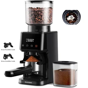 40mm Stainless Steel Burr Compact Conical Coffee Bean Grinder for Espresso Coffee Brew