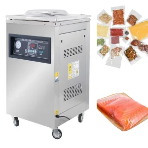 410 Fresh Keeping Automatic Vacuum Sealer for Food Storage Retail Plastic Bag Neck Sealing Single Chamber Vacuum Machine
