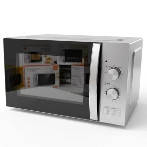 42L Silver White Electric Oven for Home Use Easy Operation for Household Hotel Cooking Microwave Oven English Version
