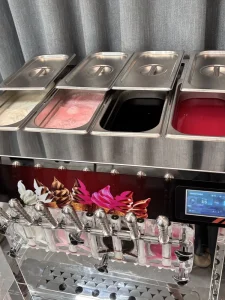 4+3 Mixed Soft Serve Ice Cream Machine 7 Flavors Automatic Continuous Frozen Yogurt Restaurant Retail