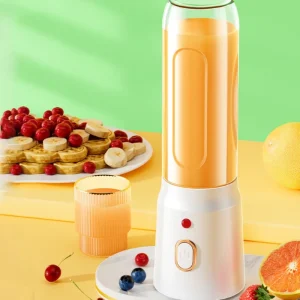 450ML Portable Electric Blender 40W USB Rechargeable Cordless High Power Juicer Cup Smoothie Milkshake Automatic Pulp Ejection