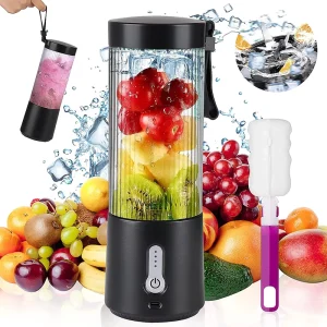 450ml Mini Blender BPA Free Food Grade Material Stainless Steel Personal Blender USB Charging Electric Blenders for Kitchen