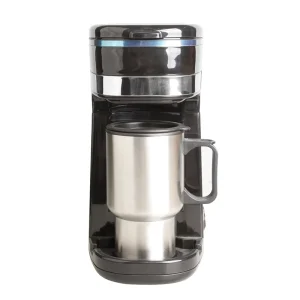 450ml Single Cup Electric Home Use American Mini One Cup Coffee Maker with Ceramic Mug