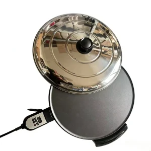 47cm Digital Display Enjera Mogogo Maker Electric Non-Stick Mitad Griddle Adjustable Temperature Teff Injera Crepe Pancake Maker