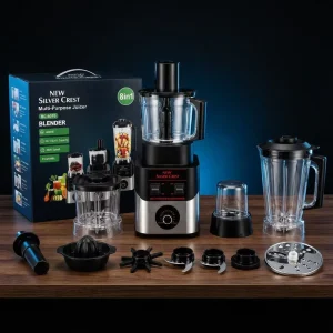 4800W Pure Copper Motor Stainless Steel Housing Class A Energy Efficiency Restaurant & Household 4L Eight in One Electric Mixer