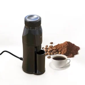 48mm 72W Motor Commercial Electric Coffee Grinder with 7 Star Burr Aluminum Shell for Hotel Car & Outdoor Use 1 Year Warranty