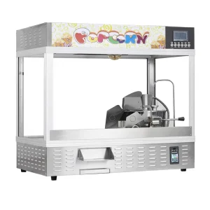 48oz desktop popcorn maker with wooden box packaging