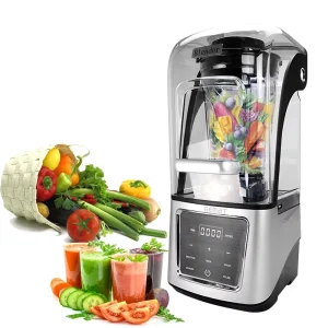 4L 5L Soundproof Blender Heavy Duty Blender Super Silent Commercial Multifunctional Quiet Blender with Sound Reducing