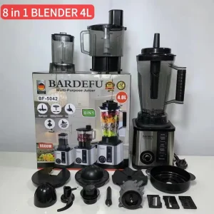 4L 8 in 1 Kitchen Appliances Commercial Mixer Smoothie Juicer Food Processor Heavy Duty Blender 3 in 1