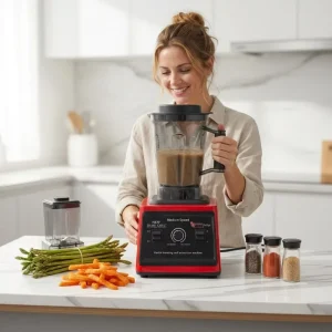 4L 9525 Motor Double Cup Blender 2 in 1 Home Coffee Grinder with Strong Power