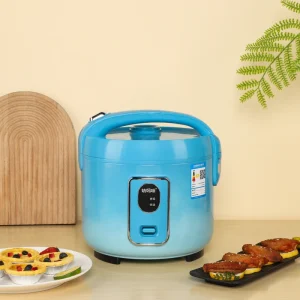 4L Aluminum Rice Cooker with Non Stick Inner Pot Even Heating at the Bottom Plastic Exterior Safe and Durable Kitchen Appliance