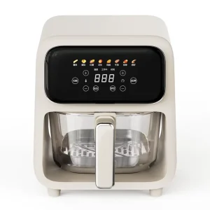 4L Glass Electrical Air Fryer Stainless Steel Heating Cold Rolled Galvanized Plate Oven Multi Function Household Appliances