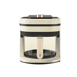 4L Multifunctional Glass Pot Basket Visible Deep Fryer LCD Display Modern Classic Air Fryer Electric Digital Touch Manually