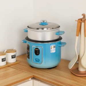 4L Portable Steamer Rice Cooker with Stainless Steel Inner Pot Versatile Kitchen Appliance