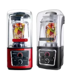 4L Silent Smoothie Mixer Juicer Ice Machine Cover Fruit Juice Extractor Vegetable Chopper Commercial Electric Kitchen Appliance