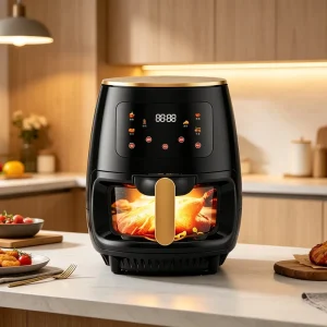 4L Smart Digital Air Fryer Oven Oil Free Electric Multi Cooker with Presets Non stick