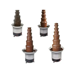 5 Layer Chocolate Fondue Fountain Commercial Mini Chocolate Fountain for Sale