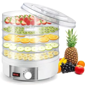 5 Layer Electric Food Dehydrator Fruit Dryer Vegetable Dry Fruit Drying Machine Portable Fresh Keeping Machine