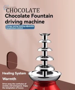 5 Layer Heated Chocolate Fountain Machine Commercial Use for Buffet Hotel Party