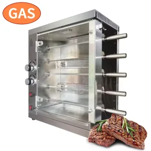 5 Layer Stainless Steel Vertical Chicken Rotisseries Gas Grill Machine Commercial Restaurant Rotisserie Oven Roasting Chicken