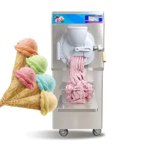 5 Program 48L-125L/H Artisan Italian Ice Cream Maker Gelato Batch Freezer Hard Serve Ice Cream Machine