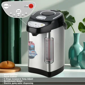 5 Stage Temp Keepwarm Setting 700W Automatic Stainless Steel Thermos Pot Electric Kettle 4L 5L 6L Hot Water Boiler