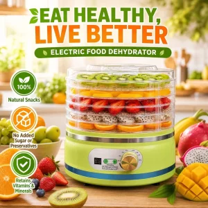 5 Trays Electric Dry Machine Mechanical Food Dehydrator Fruits Vegetables Dryer Oven Housing Drying Machine