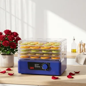 5 Trays Square Small Household Appliance Electric Food Dehydrator Machine for Fruits Vegetables Meat and Pet Treats