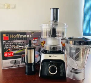 5 in 1 Food Processor 1.5L 1200W Blender and Spice Grinder with Variable Speed Control for Household