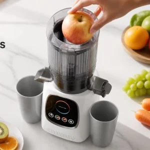 5.1inch Big Mouth Cold Press Juicers Electric Household Sugarcane Juicer Extractor Machine Multifunctional Slow Juicer