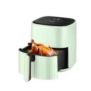 5.5L Smart Touch Screen Air Fryer 1200W Stainless Steel Oil Free Digital Deep Fryer for Healthy Home Cooking
