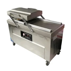 500PD Seafood Processing Plant Dual Chamber Vacuum Sealer Commercial Frozen Food Packing Machine Easy Clean